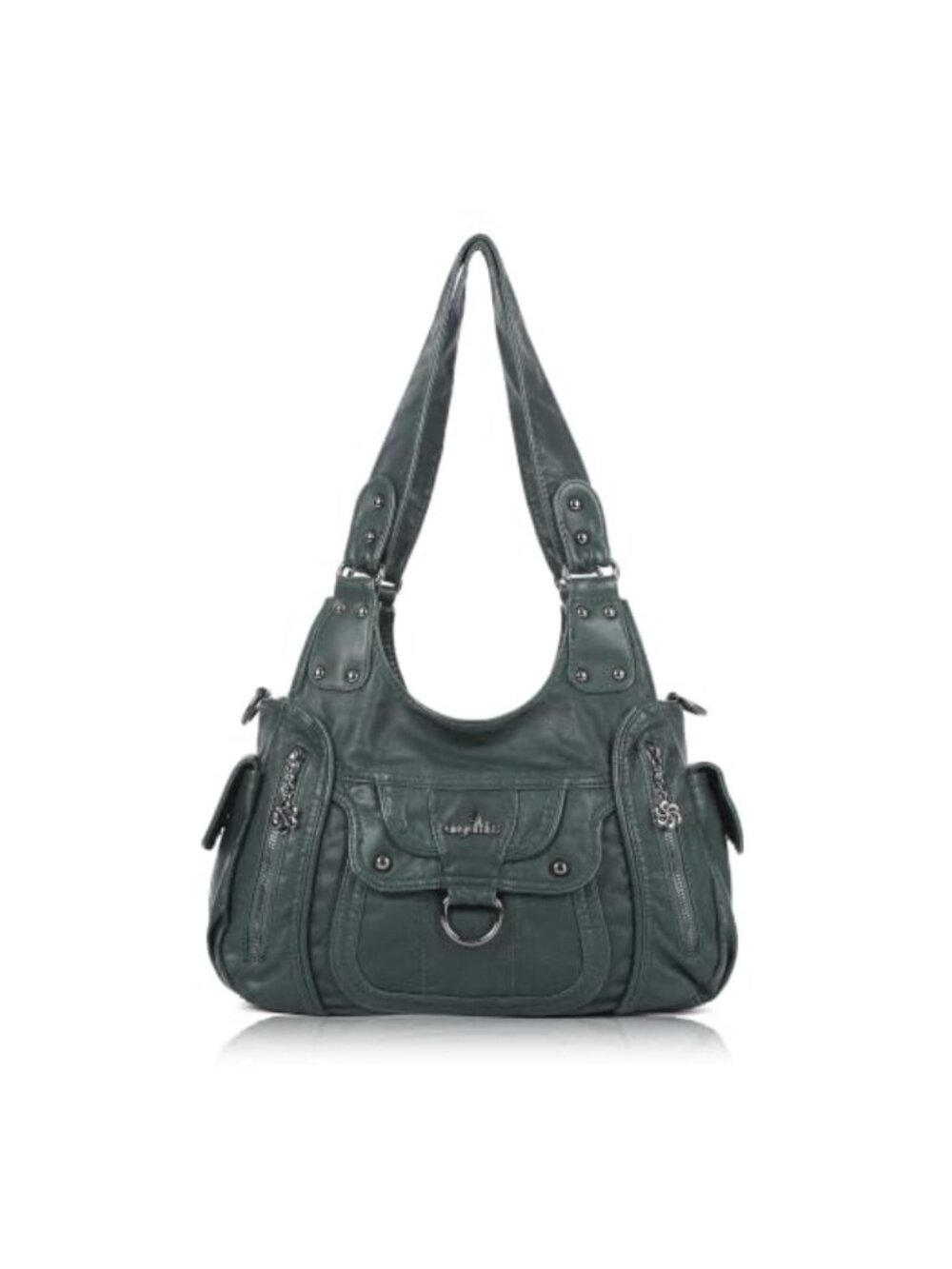 Vegan Leather Hobo Shoulder Bag Adjustable Strap Crossbody Tote Purse